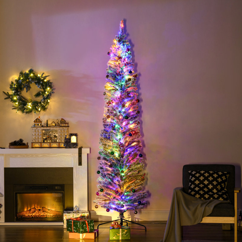 Lighted Artificial Spruce Christmas Tree